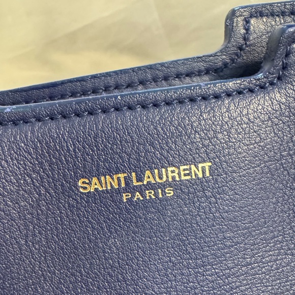 Saint Laurent Blue Small Classic Y Cabas Shoulder bag - Picture 10 of 16